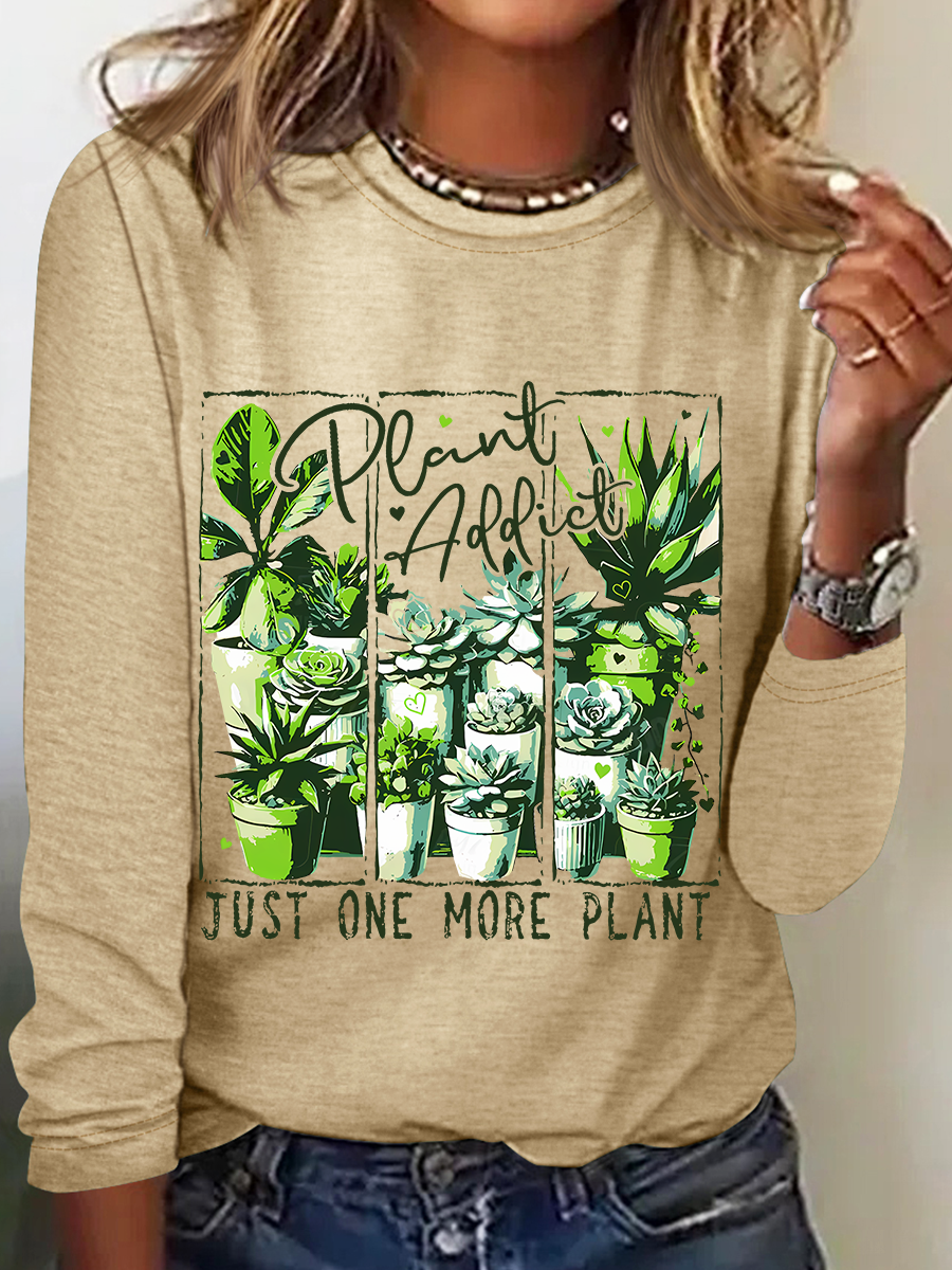 Plant Addict Casual Long Sleeve Shirt