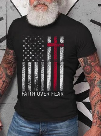 Faith Over Fears Men's Shirts & Tops