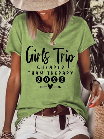 New Year Top Girls Trip 2022 Therapy Tee