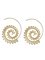 Women Exaggerated Alloy Round Earring