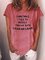 Sometimes I Talk to Myself Crew Neck Tee Top