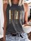 Women Be Kind Casual Crew Neck Vest Tank Top