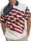 Men's American Flag Stripe Tech Polo Shirt