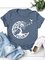 Tree Birds Women Crew Neck T-Shirt Top