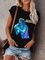 Ozzy Casual Crew Neck Short Sleeve Women Tee