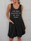 I‘m Only Talking To My Dog Today Cotton-Blend Short Sleeve Dresses