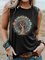 Tree Sun And Moon With Stars Graphic Tank Top