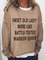Sweet Old Lady More Like Battle Tested Warrior Queen Crew Neck Casual Long Sleeve Sweatshirt