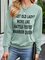 Sweet Old Lady More Like Battle-Tested Warrior Queen Cotton-Blend Casual Long Sleeve Sweatshirt