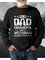 I'm A Dad Grandpa And A Veteran Nothing Scares Me Casual Crew Neck Sweatshirt