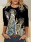 Three Kings Women’s Casual Abstract Sweatshirt