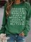 Dasher Dancer Women's Funny Drinking Christmas Casual Sweatshirt