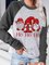 Christmas Goblin Crew Neck Letter Casual Shirt Top