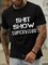 Shit Show Supervisor Short Sleeve Crew Neck Shirts & Tops