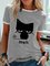 Meh Black Funny Crew Neck Ringer Tee