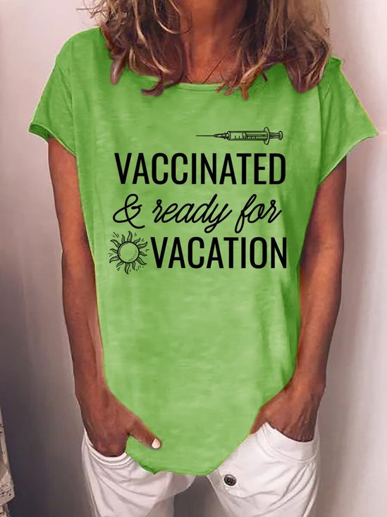 Vaccinated And Ready To Travel Graphic T Shirt