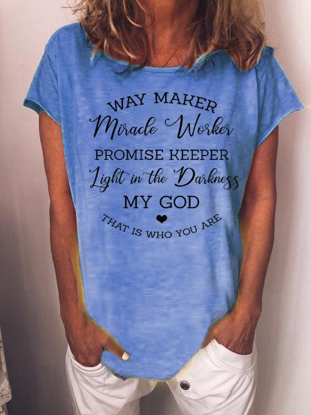 Way Maker Miracle Worker Promise Keeper My God Tee
