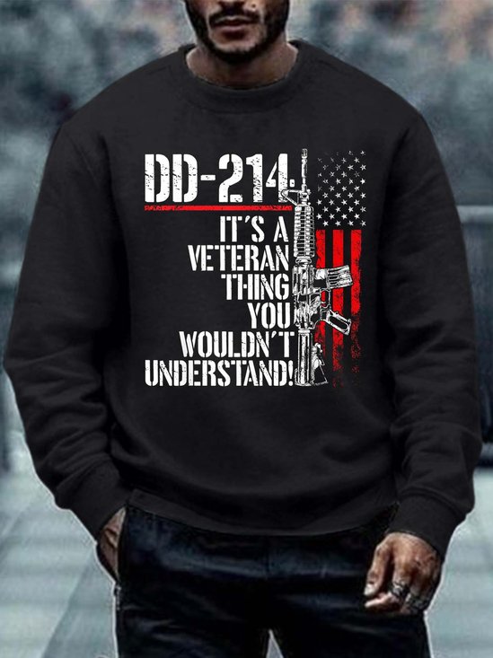Men Veteran Thing You Wouldn’t Understand Text Letters Sweatshirt