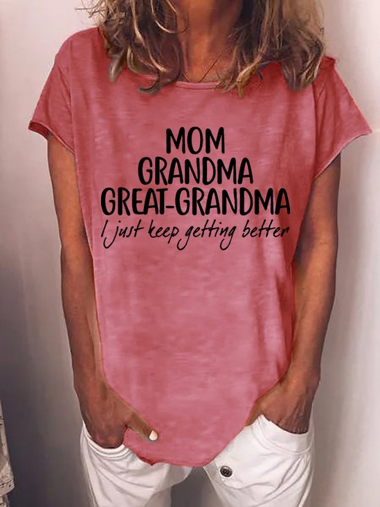 Gift For Great-Grandma Mom Grandma Great-Grandma Womens T-Shirt