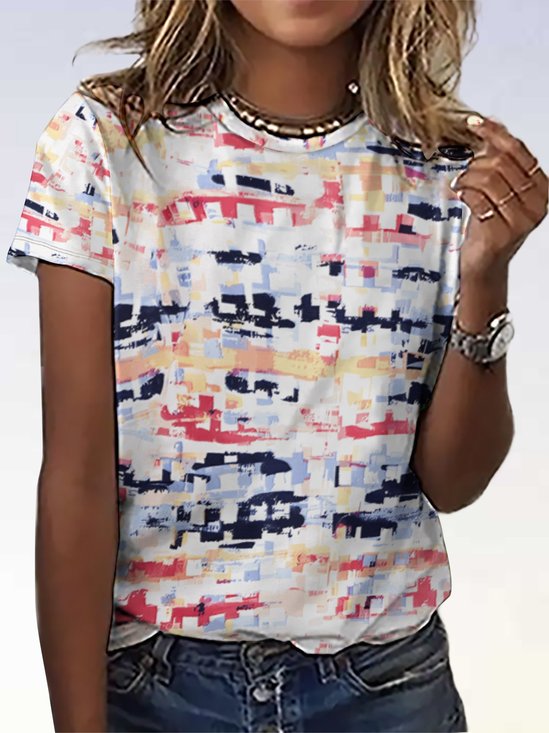 Women’s Abstract Graphic Casual T-Shirt