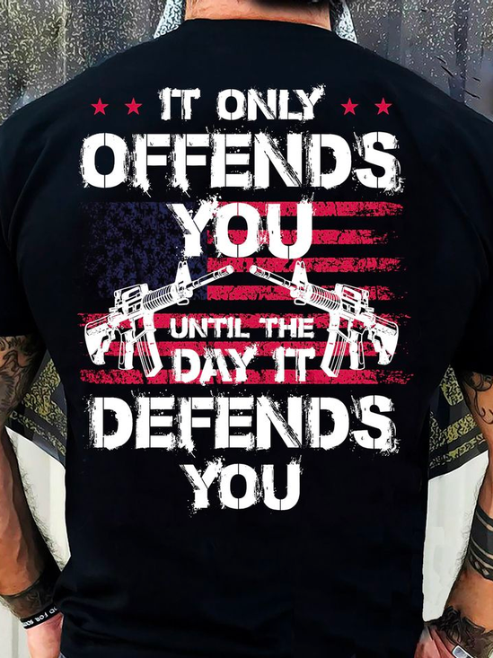 It Only Offends You Loose Cotton Casual T-Shirt