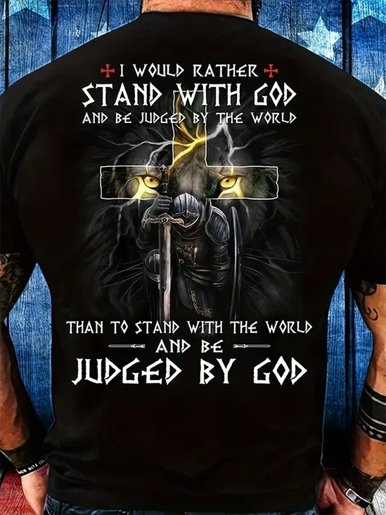 Men's Vintage Faith Print T-Shirt