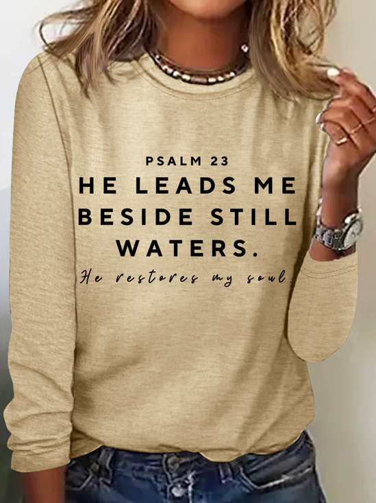 Christian Tshirts Women Bible Study God Shirt Jesus Tshirt Christian Mom Casual Long Sleeve Shirt