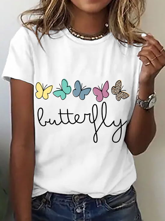 Buttery Fly Cotton T-Shirt