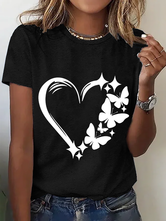 Butterfly Love Cotton T-Shirt