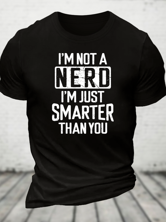 Funny Nerd T-Shirt Smart Person Cotton T-Shirt