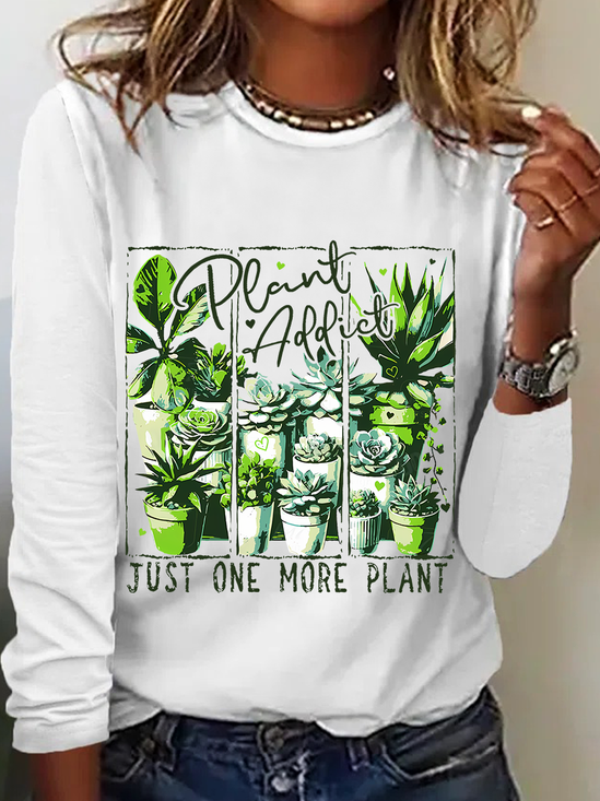 Plant Addict Casual Long Sleeve Shirt