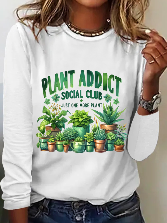 Plant Addict Social Club Casual Long Sleeve Shirt