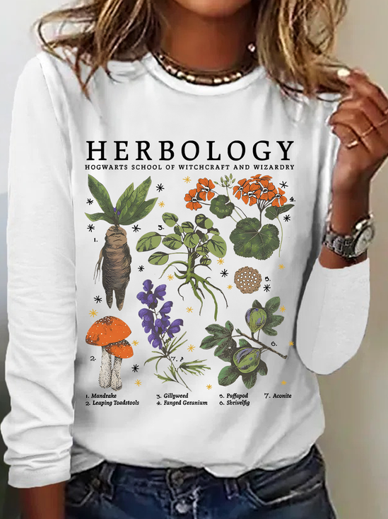 Herbology Plant Lover Casual Long Sleeve Shirt