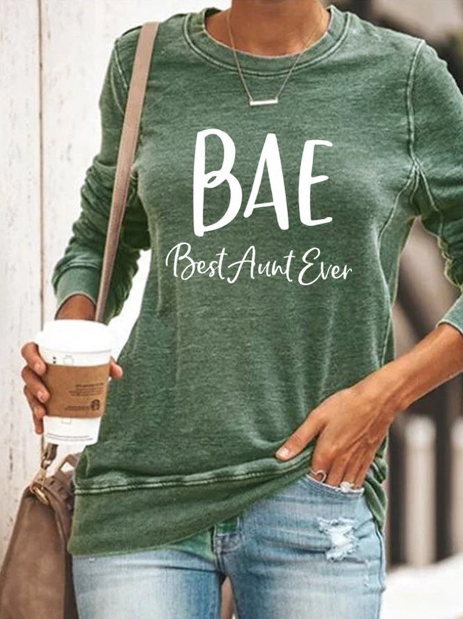 BAE Best Aunt Ever Women's Long Sleeve Sweatshirt