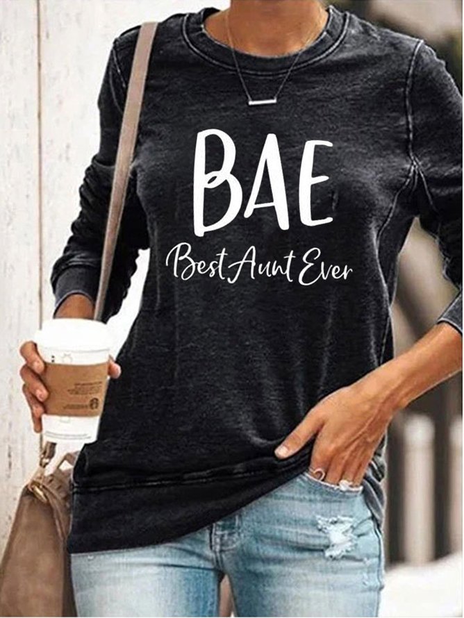 BAE Best Aunt Ever Women's Long Sleeve Sweatshirt