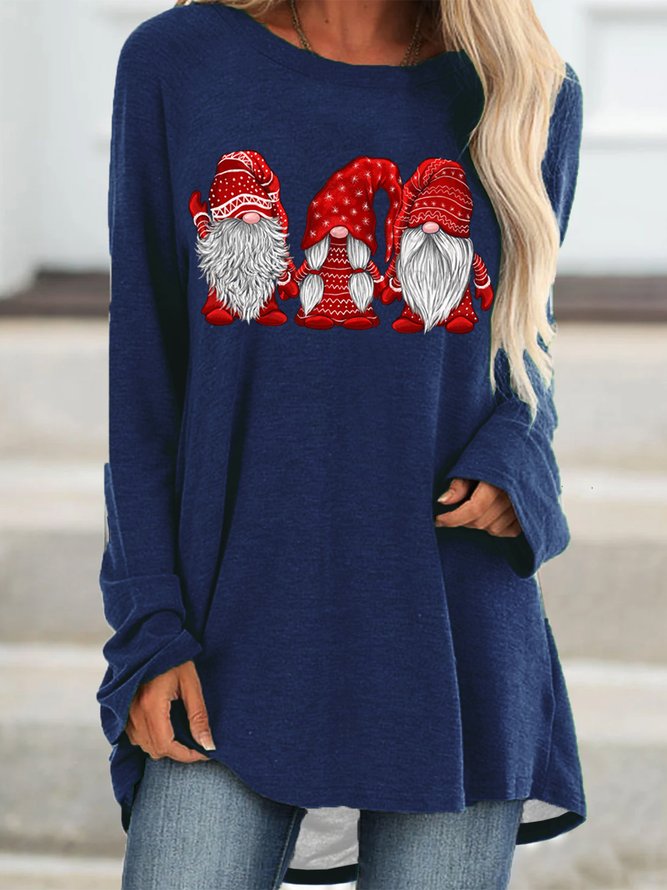 Christmas Santa Gnomes Casual Shirts & Tops
