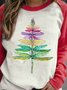 Dragonfly Christmas Tree Sweatshirt