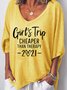 Girl's Trip Cheaper Than Therapy Women's V Neck T-Shirt