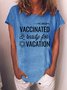 Vaccinated And Ready To Travel Graphic T Shirt