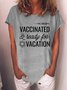 Vaccinated And Ready To Travel Graphic T Shirt