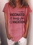 Vaccinated And Ready To Travel Graphic T Shirt
