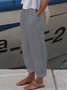 Loose Cotton Casual Pants