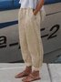 Loose Cotton Casual Pants