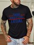 Fun letter print round neck cotton short-sleeved T-shirt
