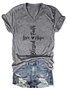 Women's Faith Hope Love Blessed V-Neck T-Shirt