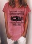 Welcome to Camp Quitcherbitchin Hiking trip Cotton Blends Letter Short Sleeve T-Shirt