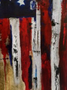 Women's USA Flag Print Casual Short Sleeve T-Shirt