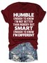 Womens I'm Different Casual Short Sleeve T-Shirt