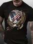 Hoop Eagle Short Sleeve Casual Crew Neck T-Shirt