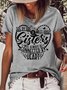 Womens Best Friends Funny Sisters Crew Neck Casual T-Shirt